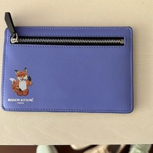 Maison Kitsune Travel wallet with Zipper
